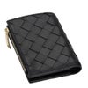 ボッテガヴェネタ 二つ折り財布 レディース マキシイントレチャート MAXI INTRECCIAT ブラック BOTTEGA VENETA 742330 V3UH2 8425