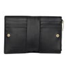 ボッテガヴェネタ 二つ折り財布 レディース マキシイントレチャート MAXI INTRECCIAT ブラック BOTTEGA VENETA 742330 V3UH2 8425