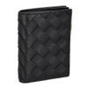 ボッテガヴェネタ 二つ折り財布 レディース マキシイントレチャート MAXI INTRECCIAT ブラック BOTTEGA VENETA 742330 V3UH2 8425