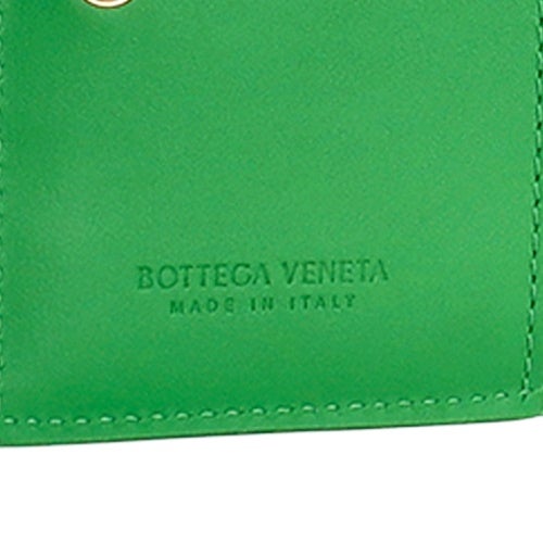 ボッテガヴェネタ 二つ折り財布 レディース マキシイントレチャート MAXI INTRECCIAT グリーン BOTTEGA VENETA 742698 V3UO3 3722