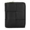 ボッテガヴェネタ 二つ折り財布 レディース マキシイントレチャート MAXI INTRECCIAT ブラック BOTTEGA VENETA 750253 V3UO1 8425