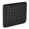 ボッテガヴェネタ 二つ折り財布 メンズ イントレチャート ブラック BOTTEGA VENETA 796966 V69G1 8803
