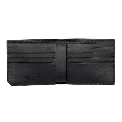 ボッテガヴェネタ 二つ折り財布 メンズ イントレチャート ブラック BOTTEGA VENETA 796966 V69G1 8803