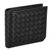 ボッテガヴェネタ 二つ折り財布 メンズ イントレチャート ブラック BOTTEGA VENETA 805654 V69G1 8803