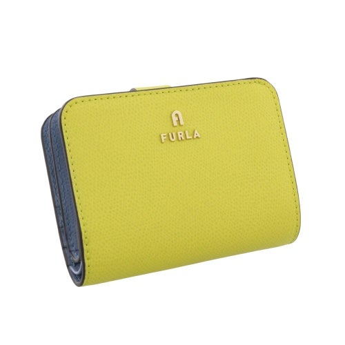 フルラ 二つ折り財布 レディース CAMELIA S COMPACT WALLET イエロー FURLA WP00315 ARE000 4502S MUDEC YELLOW+CELESTIAL int.