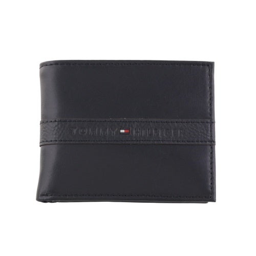 トミーヒルフィガー 二つ折り財布 メンズ ブラック TOMMY HILFIGER 31TL130088 001 BLACK