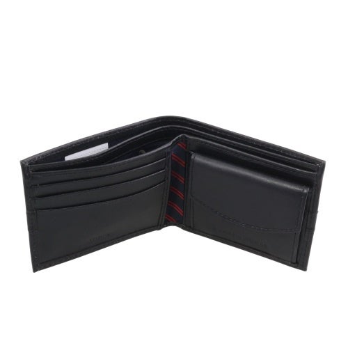 トミーヒルフィガー 二つ折り財布 メンズ ブラック TOMMY HILFIGER 31TL130088 001 BLACK