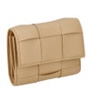 ボッテガヴェネタ 三つ折り財布 レディース マキシイントレチャート MAXI INTRECCIAT ベージュ BOTTEGA VENETA 651372 V3UO1 2700