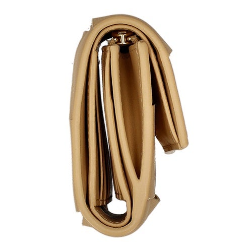 ボッテガヴェネタ 三つ折り財布 レディース マキシイントレチャート MAXI INTRECCIAT ベージュ BOTTEGA VENETA 651372 V3UO1 2700
