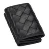 ボッテガヴェネタ 三つ折り財布 レディース イントレチャート ブラック BOTTEGA VENETA 666944 V3UH2 8425