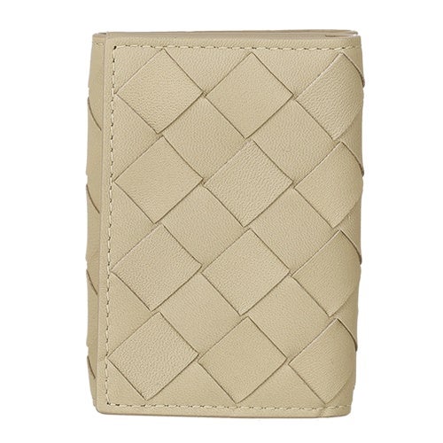 ボッテガヴェネタ 三つ折り財布 レディース イントレチャート ベージュ BOTTEGA VENETA 666944 V3UH2 9776
