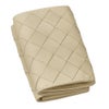 ボッテガヴェネタ 三つ折り財布 レディース イントレチャート ベージュ BOTTEGA VENETA 666944 V3UH2 9776