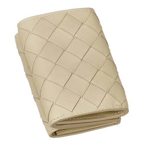 ボッテガヴェネタ 三つ折り財布 レディース イントレチャート ベージュ BOTTEGA VENETA 666944 V3UH2 9776