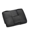 ボッテガヴェネタ 三つ折り財布 レディース マキシイントレチャート MAXI INTRECCIAT ブラック BOTTEGA VENETA 750245 V3UO1 8425