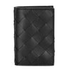 ボッテガヴェネタ 三つ折り財布 レディース イントレチャート ブラック BOTTEGA VENETA 751145 V3US1 8803