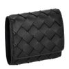 ボッテガヴェネタ 三つ折り財布 メンズ イントレチャート ブラック BOTTEGA VENETA 776033 V3UH1 8425