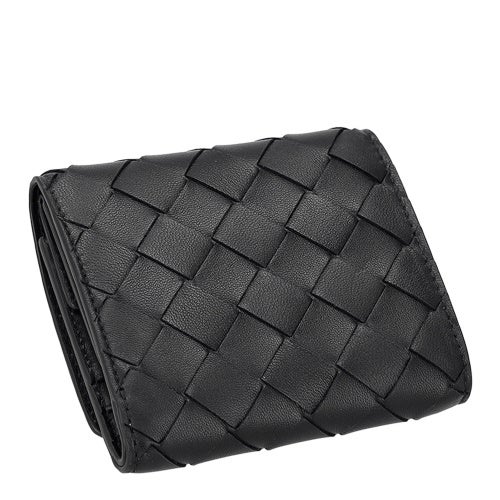 ボッテガヴェネタ 三つ折り財布 メンズ イントレチャート ブラック BOTTEGA VENETA 776033 V3UH1 8425