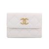 シャネル 三つ折り財布 レディース ココマーク ホワイト CHANEL AP5075 B23239 10601
