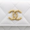 シャネル 三つ折り財布 レディース ココマーク ホワイト CHANEL AP5075 B23239 10601