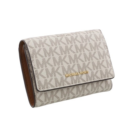 マイケルコース 三つ折り財布 レディース ホワイト MICHAEL KORS 32S5GYTP1B 149 VANILLA ACRN