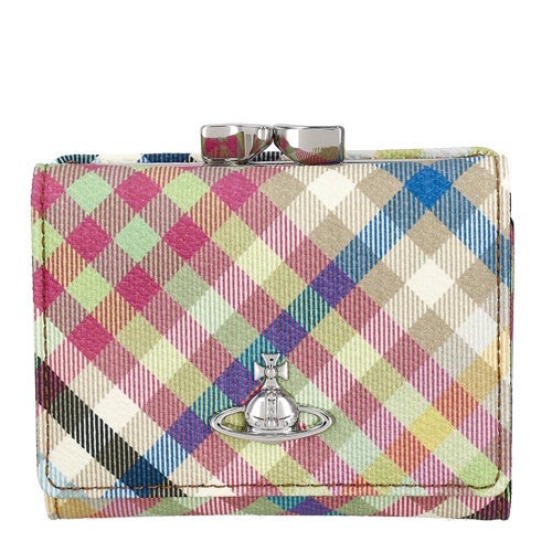 ヴィヴィアンウエストウッド 三つ折り財布 レディース SMALL FRAME WALLET マルチカラー Vivienne Westwood 5115002MW S001S O315 HEATHER PLAID