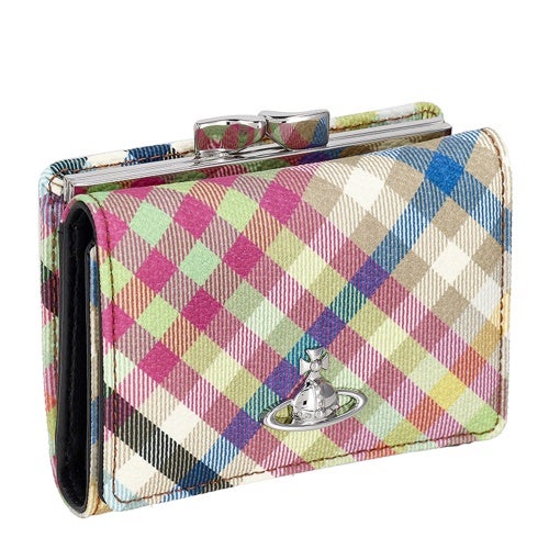 ヴィヴィアンウエストウッド 三つ折り財布 レディース SMALL FRAME WALLET マルチカラー Vivienne Westwood 5115002MW S001S O315 HEATHER PLAID