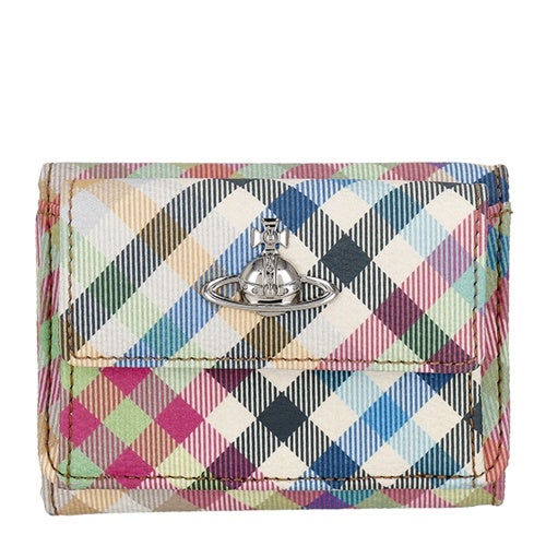 ヴィヴィアンウエストウッド 三つ折り財布 レディース SMALL FLAP PURSE マルチカラー Vivienne Westwood 5115002TW S001S O315 HEATHER PLAID