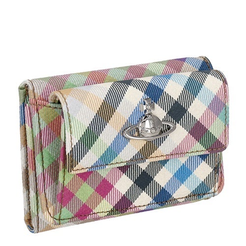 ヴィヴィアンウエストウッド 三つ折り財布 レディース SMALL FLAP PURSE マルチカラー Vivienne Westwood 5115002TW S001S O315 HEATHER PLAID