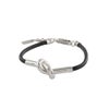セリーヌ ブレスレット メンズ KNOT BRACELET ブラック CELINE 461OR 3BLM 38NS BLACK/SILVER