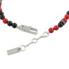 セリーヌ ブレスレット メンズ SAN ONOFRE TRIOMPHE BRACELET レッド CELINE 461OU 6OGB 27SR BLACK/RED/SILVER