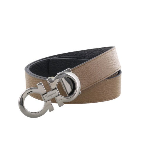 P様フェラガモ　ベルト フェラガモ ベルト メンズ ブラウン FERRAGAMO 675542 705614 BR/BK