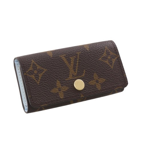 ルイヴィトン モノグラム キーケース ミュルティクレ ４ ブラウン LOUIS VUITTON M28302 SKY BLUE