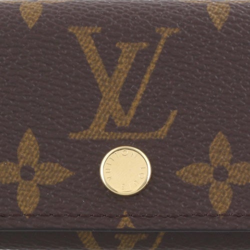 ルイヴィトン モノグラム キーケース ミュルティクレ ４ ブラウン LOUIS VUITTON M28302 SKY BLUE
