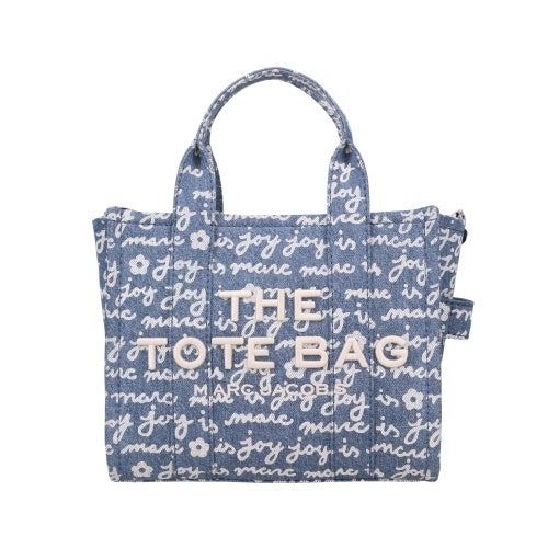 マークジェイコブス トートバッグ レディース The Joy Denim Small Tote Bag ブルー Marc Jacobs 2F5HTT020H02 404 INDIGO MULTI