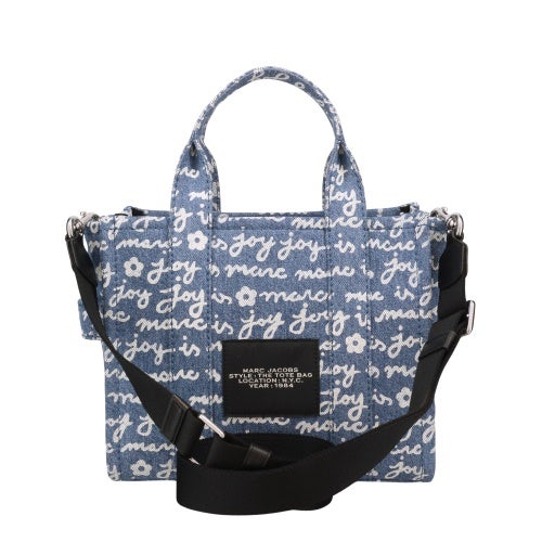 マークジェイコブス トートバッグ レディース The Joy Denim Small Tote Bag ブルー Marc Jacobs 2F5HTT020H02 404 INDIGO MULTI