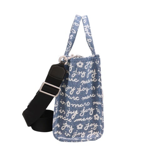 マークジェイコブス トートバッグ レディース The Joy Denim Small Tote Bag ブルー Marc Jacobs 2F5HTT020H02 404 INDIGO MULTI