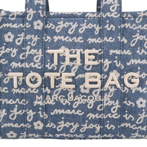 マークジェイコブス トートバッグ レディース The Joy Denim Small Tote Bag ブルー Marc Jacobs 2F5HTT020H02 404 INDIGO MULTI