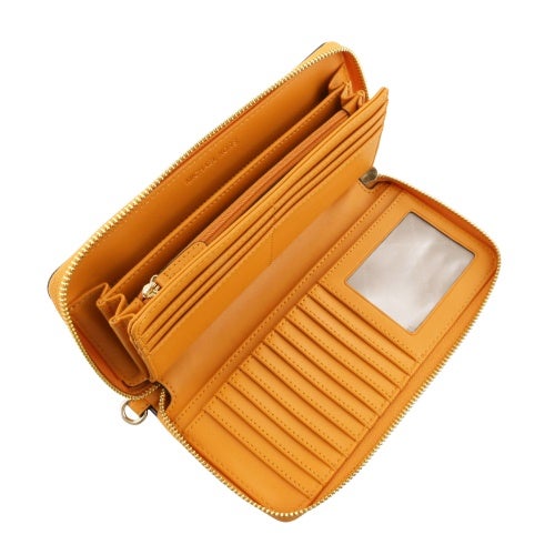 マイケルコース 長財布 レディース JET SET TRAVEL TRAVEL CONTINENTAL ジェット セット トラベル コンチネンタル ラウンド ジップ オレンジ MICHAEL KORS 35T7GTVE7L RADIAN ORANGE