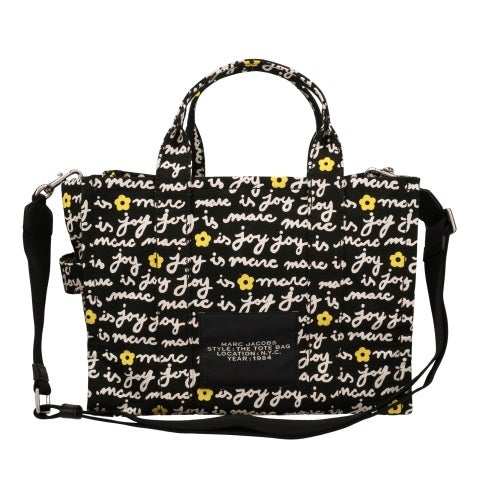 マークジェイコブス トートバッグ レディース The Joy Canvas Medium Tote Bag ブラック Marc Jacobs 2F5HTT002H02 002 BLACK MULTI