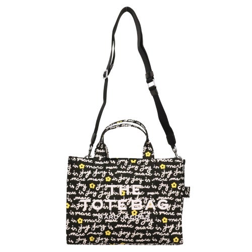 マークジェイコブス トートバッグ レディース The Joy Canvas Medium Tote Bag ブラック Marc Jacobs 2F5HTT002H02 002 BLACK MULTI