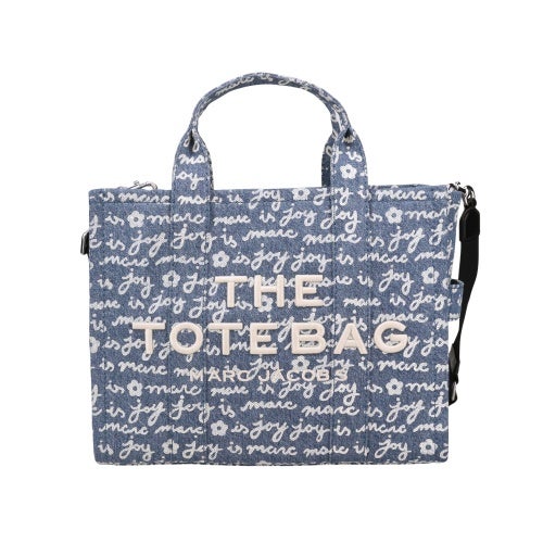 マークジェイコブス トートバッグ レディース The Joy Denim Medium Tote Bag ブルー Marc Jacobs 2F5HTT019H02 404 INDIGO MULTI