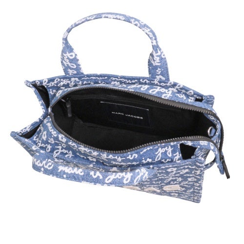 マークジェイコブス トートバッグ レディース The Joy Denim Medium Tote Bag ブルー Marc Jacobs 2F5HTT019H02 404 INDIGO MULTI