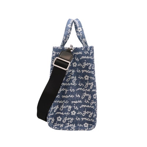 マークジェイコブス トートバッグ レディース The Joy Denim Medium Tote Bag ブルー Marc Jacobs 2F5HTT019H02 404 INDIGO MULTI
