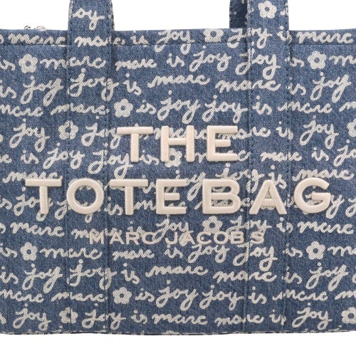 マークジェイコブス トートバッグ レディース The Joy Denim Medium Tote Bag ブルー Marc Jacobs 2F5HTT019H02 404 INDIGO MULTI