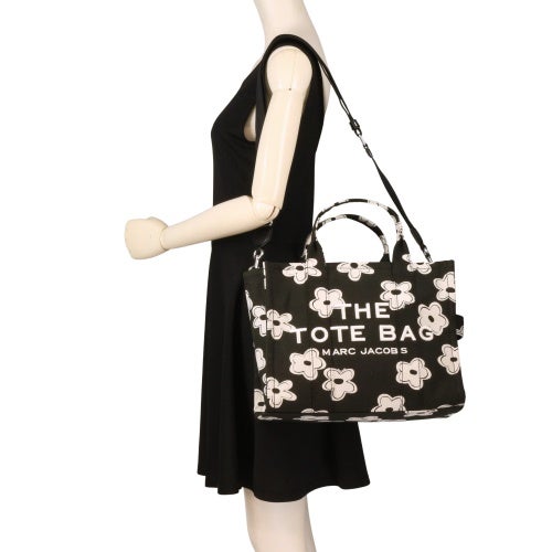 マークジェイコブス トートバッグ レディース The Daisy medium tote bag ブラック Marc Jacobs 2S5HTT028H03 005 BLACK/WHITE