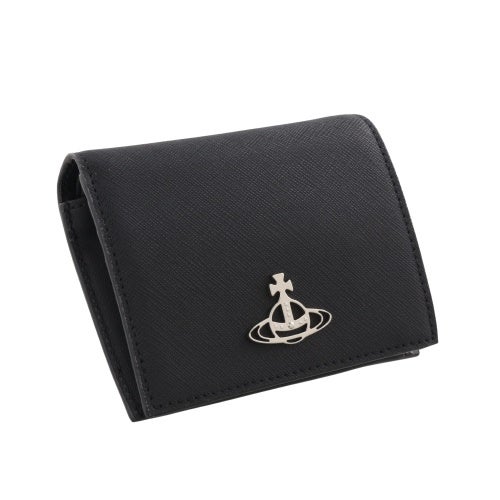 ヴィヴィアンウエストウッド 二つ折り財布 レディース ブラック Vivienne Westwood 51150031W L001N N401 BLACK