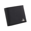 ヴィヴィアンウエストウッド 二つ折り財布 メンズ SAFFIANO PLAIN ブラック Vivienne Westwood 5115003NM S0021 N401 BLACK