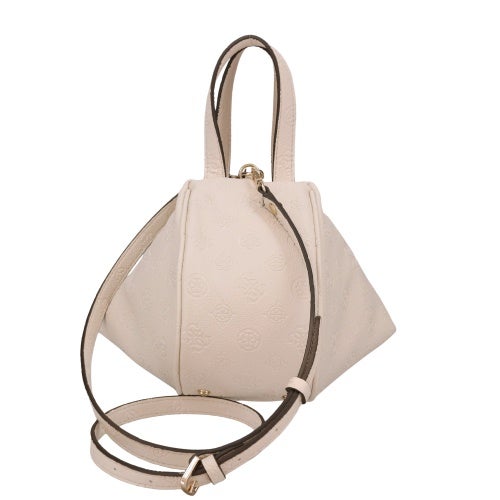 ゲス ショルダーバッグ レディース グレー GUESS PD991677 PVC STONE LOGO