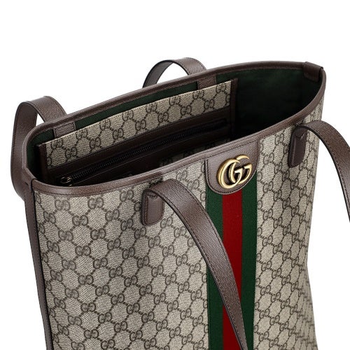 グッチ トートバッグ レディース GGスプリームキャンバス ブラウン GUCCI 834465 FAEOI 9746