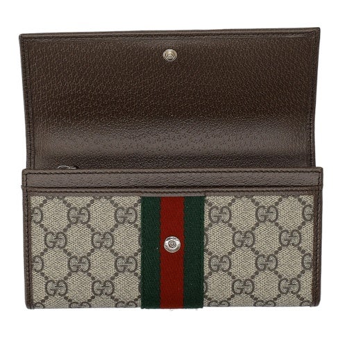 グッチ 長財布 レディース GGスプリームキャンバス ブラウン GUCCI 838485 FAE0L 9746